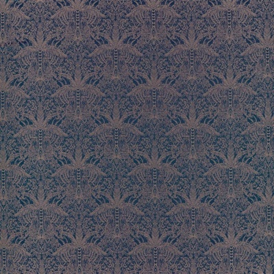 Clarke & Clarke Leopardo Fabric in Midnight / Copper